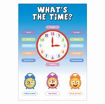 Telling the time word wall activity